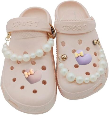 bubble slide charms for girls women adults kids teen bling bubble slides charms designer Shoe charms for bubble slides rhinestone crystal diamond gold cute flower butterfly jewelry charms for slides decoration in Saudi Arabia