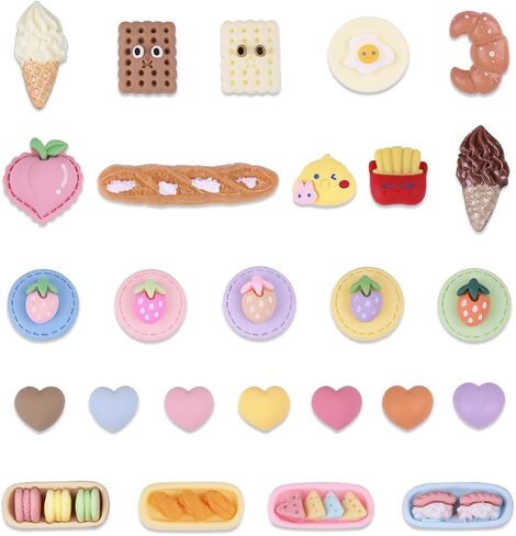 WORBSS 26pcs Shoes Charms Decoration Set for Women Girls Diy Shoes Accessories with Buttons for Croc Clog Sandals Birthday Teen Party Bset Gifts in Kuwait