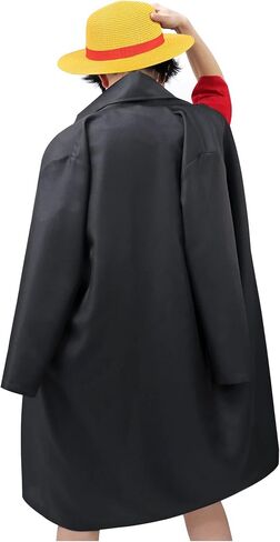 DAZCOS US Size Anime Cosplay Black Cloak Wano Country Anime Costume for Men's Halloween in Saudi Arabia