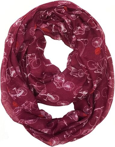 Wrapables® Lightweight Vintage Bicycle Infinity Scarf in Saudi Arabia