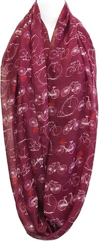 Wrapables® Lightweight Vintage Bicycle Infinity Scarf in Saudi Arabia