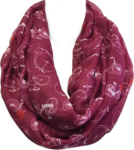 Wrapables® Lightweight Vintage Bicycle Infinity Scarf in Saudi Arabia