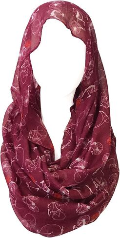 Wrapables® Lightweight Vintage Bicycle Infinity Scarf in Saudi Arabia