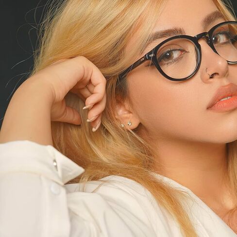 أقراط LZQIFA مويسانيتي للنساء والرجال والفتيات، أقراط ألماس مصنوعة في المختبر، مطلية بالذهب الأبيض عيار 18 قيراط 0.6 قيراط - 4 قيراط مجوهرات مويسانيتي in Kuwait