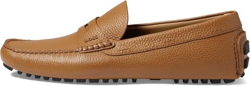 HUGO BOSS حذاء بدون كعب من الجلد المحبب باللون البني الفاتح مقاس EU 45 (رجال أمريكي 12) D (M) in Saudi Arabia