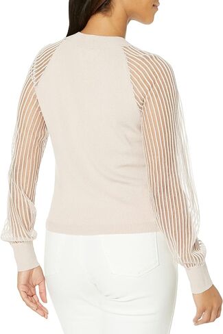 Club Monaco womens Sheer Sleeve Sweater Pullover Sweater in Saudi Arabia