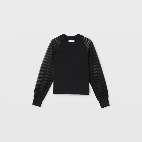 Club Monaco womens Sheer Sleeve Sweater Pullover Sweater in Saudi Arabia