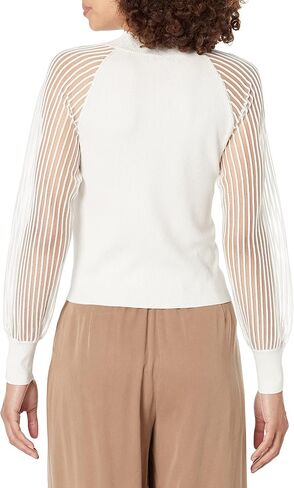 Club Monaco womens Sheer Sleeve Sweater Pullover Sweater in Saudi Arabia