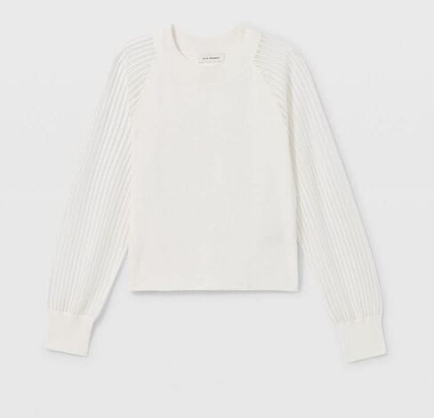 Club Monaco womens Sheer Sleeve Sweater Pullover Sweater in Saudi Arabia