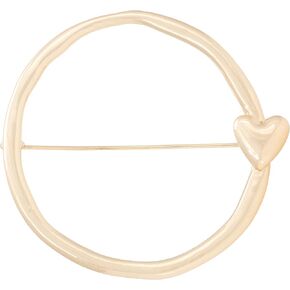 Demdaco Inspirational 2.25 inch Metal Circle Giving Brooch Pin