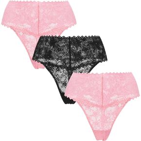 Parade Women's Star Lace High Rise Thong, Multi-pack