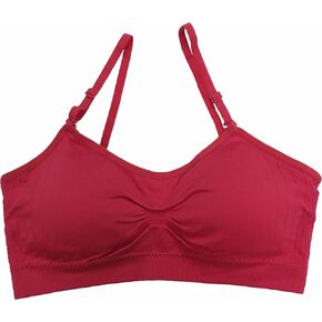 Coobie Seamless Scoopneck Bra,Pomegranate,One Size