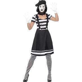 Smiffys Women's Lady Mime Artist Costume