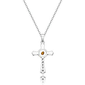Cross Mustard Seed Necklace Religious Jewelry Inspirational Gift for Women Girls Birthday Gifts for Friends Christian Gift