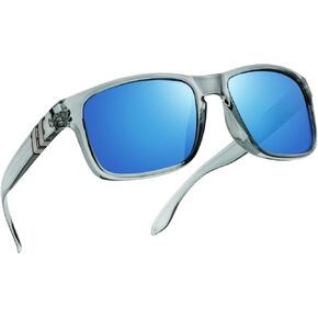 نظارات شمسية مستقطبة رياضية للرجال والنساء، نظارات شمسية مربعة خفيفة الوزن للحماية من الأشعة فوق البنفسجية لصيد الأسماك in Kuwait