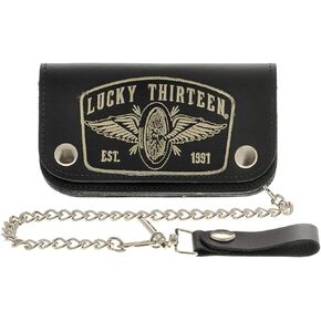 Speedster Racer Leather Wallet With Chains