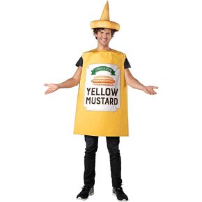 Seasons Mustard Costume Ketchup Cosplay Halloween Costume for Adult One Size