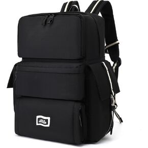 Cool Backpack，Casual Backpack, Large-capacity Schoolbag, Trendy Backpack，Water Resistant College Bag (Black)