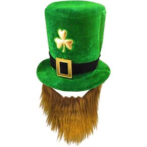 قبعة رأس لعيد القديس باتريك بنمط نبات النفل الأخضر قبعة الحفلات للنساء والرجال المخملية كاب الرأس أزياء تنكرية لطيف الجني الأيرلندي عطلة مهرجان مهرجان مهرجان مهرجان كرنفال لوازم الديكور in Kuwait