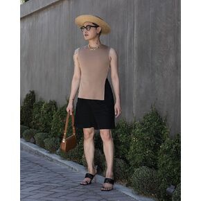 The Drop All Gender Praline Sleeveless Back Cutout Top by @arvinolano