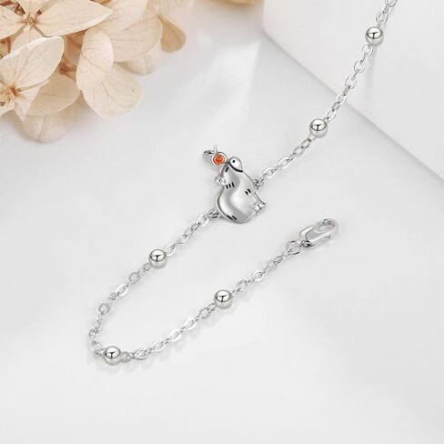 HUKKUN Ladybug/Cow/Cross/Autism Awareness Bracelet for Women Sterling Silver Adjustable Bracelet Jewelry Gift for Girls Daughter Wife in Kuwait