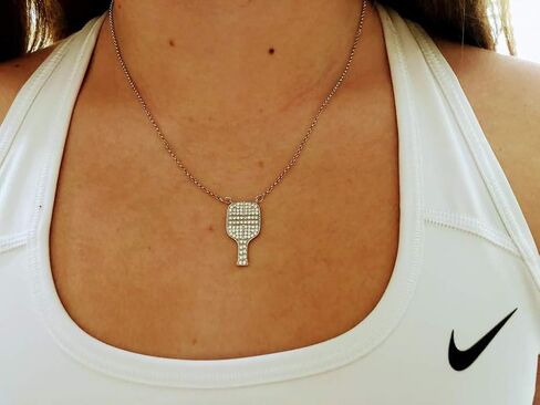 Pickleball Paddle Pendant Necklace - Pickleball Gifts For Women in Saudi Arabia