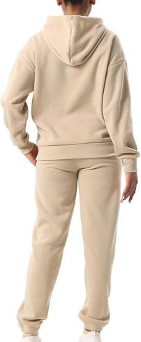 Women Tracksuit Oversize 2 Pieces Outfit Casual Long Sleeve Sweatsuits Set with Pocket in Saudi Arabia