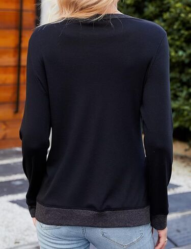 قمصان نسائية كاجوال من VIMPUNEC هينلي بأكمام طويلة وفضفاضة للارتداء مع السراويل الضيقة في الخريف in Kuwait