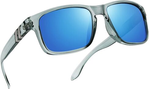 نظارات شمسية مستقطبة رياضية للرجال والنساء، نظارات شمسية مربعة خفيفة الوزن للحماية من الأشعة فوق البنفسجية لصيد الأسماك in Kuwait