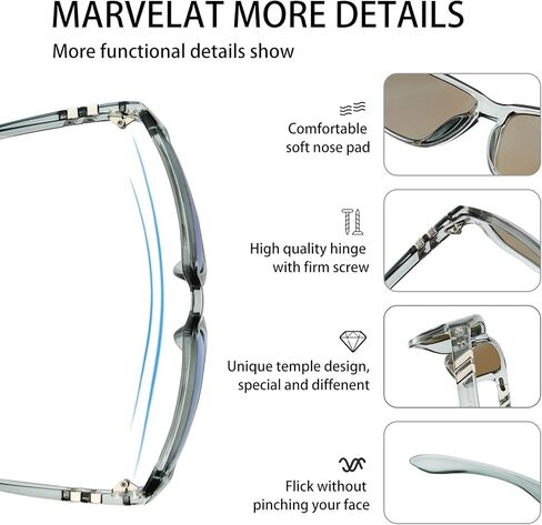 نظارات شمسية مستقطبة رياضية للرجال والنساء، نظارات شمسية مربعة خفيفة الوزن للحماية من الأشعة فوق البنفسجية لصيد الأسماك in Kuwait