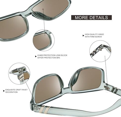 نظارات شمسية مستقطبة رياضية للرجال والنساء، نظارات شمسية مربعة خفيفة الوزن للحماية من الأشعة فوق البنفسجية لصيد الأسماك in Kuwait