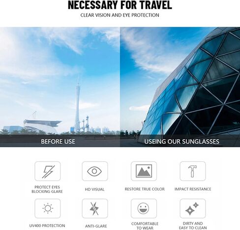 نظارات شمسية مربعة كبيرة بدون إطار للنساء والرجال، نظارات فاخرة بدون إطار مربعة ملونة in Kuwait