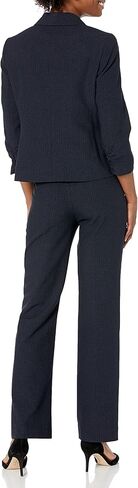 Le Suit Women's Plus Size JKT/Pant Suit-Graphite in Saudi Arabia