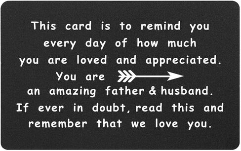 محفظة للزوج، بطاقة إدخال من الزوجة، محفظة معدنية منقوشة، بطاقة عيد ميلاد للزوج (الأب والزوج) in Kuwait