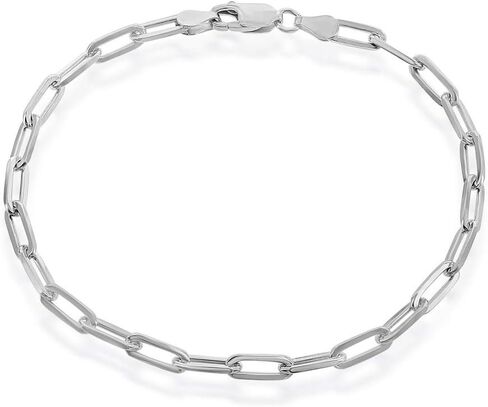سلسلة ربط مشبك الورق Bracelest | مجوهرات من الفضة الإسترليني المطلية بالفضة/الذهب للنساء أو المراهقين in Saudi Arabia