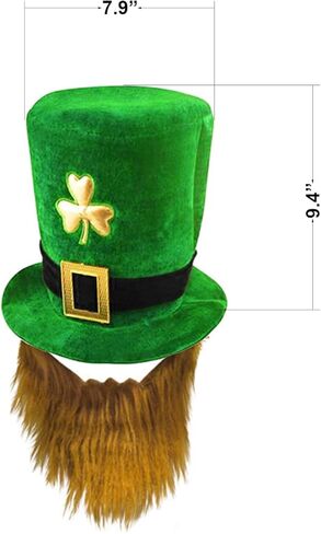قبعة رأس لعيد القديس باتريك بنمط نبات النفل الأخضر قبعة الحفلات للنساء والرجال المخملية كاب الرأس أزياء تنكرية لطيف الجني الأيرلندي عطلة مهرجان مهرجان مهرجان مهرجان كرنفال لوازم الديكور in Kuwait