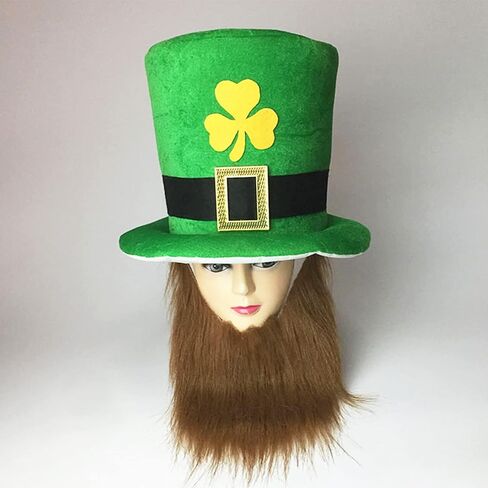 قبعة رأس لعيد القديس باتريك بنمط نبات النفل الأخضر قبعة الحفلات للنساء والرجال المخملية كاب الرأس أزياء تنكرية لطيف الجني الأيرلندي عطلة مهرجان مهرجان مهرجان مهرجان كرنفال لوازم الديكور in Kuwait
