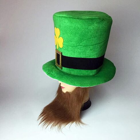 قبعة رأس لعيد القديس باتريك بنمط نبات النفل الأخضر قبعة الحفلات للنساء والرجال المخملية كاب الرأس أزياء تنكرية لطيف الجني الأيرلندي عطلة مهرجان مهرجان مهرجان مهرجان كرنفال لوازم الديكور in Kuwait