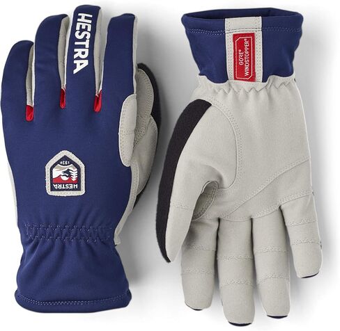 قفاز هيسترا للجنسين Windstopper Ergo Grip 5 أصابع، مقاوم للرياح أثناء التزلج، قفازات جبال الألب عبر البلاد للرجال والنساء in Saudi Arabia