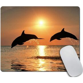 Gaming Mouse Pad Custom, Cute Flamingo and Unicorn Non-Slip Rubber Comfortable Customized Computer Mouse Pad