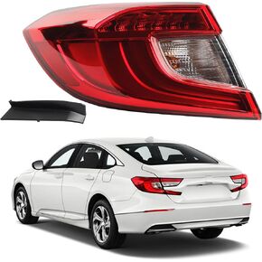 مجموعة مصابيح LED للجانب الأيسر للسائق من Dasbecan متوافقة مع مجموعة 2018 2019 2020 2021 Honda Accord Sedan الخلفية لمصباح الفرامل الخلفية