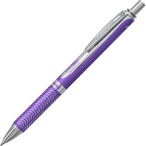 Pentel® EnerGel™ Alloy RT قلم جل، نقطة متوسطة، 0.7 مم، برميل أسود، حبر أسود