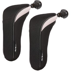 Golf Builder 2pcs/Set Golf Club Hybrid Head Covers Utility UT Cover with Interchangeable Number Tag