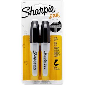 Sharpie 34821PP Professional Chisel Tip Permanent Marker, Black, 2-Pack in Saudi Arabia