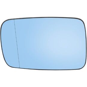 X AUTOHAUX Mirror Glass Heated with Backing Plate Driver Side LH Left Side Rear View Mirror Glass for BMW 325Ci 760Li