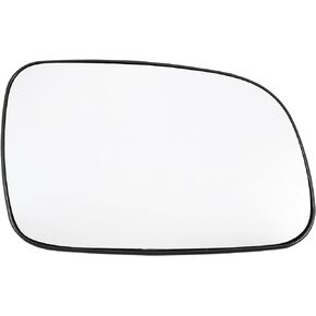 X AUTOHAUX Car Rearview Right Passenger Side Heated Mirror Glass Replacement W/Backing Plate for Jeep Grand Cherokee 1999-2004