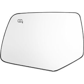 X AUTOHAUX Car Left Rearview Heated Side Mirror Glass for FORD ESCAPE 2008-2012 8L8Z17K707G Replacement Heated Mirror Glass with Backing Holder