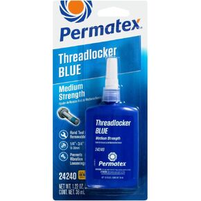 Permatex 24240-6PK Medium Strength Threadlocker Blue, 36 ml (Pack of 6)