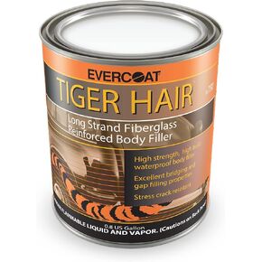 Evercoat Tiger Hair - Long Fiber, Fiberglass Reinforced Filler - Waterproof Filler - 128 Fl Oz