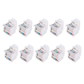 RJ45 Connector for AMP Tool-Free Ethernet Cable Plug Computer Outlet Cable Adapter CAT5E UTP Information Socket